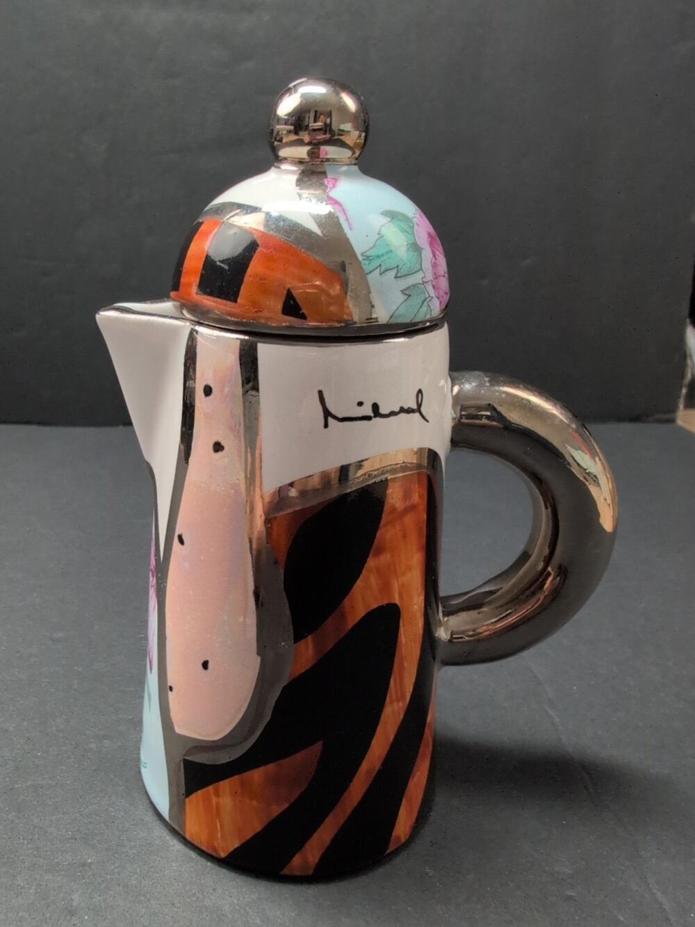 Juraj‎ Mihalik Postmodern Ceramic 80's Teapot/Coffee Pot Realization M.Jancikova